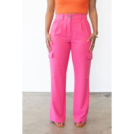 Pink Cargo Pants